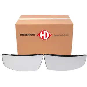 2x DIEDERICHS Au&szlig;enspiegel Spiegelglas f&uuml;r FORD Transit V363 04.2006-12.2018 unterer Teil