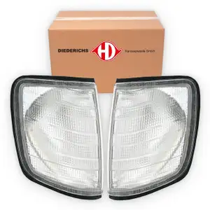 2x DIEDERICHS WEISS Blinkleuchte Blinker f&uuml;r MERCEDES E-Klasse W124 S124 C124 A124