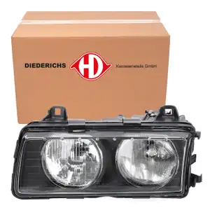DIEDERICHS HALOGEN H7 Hauptscheinwerfer f&uuml;r BMW 3er E36 ab 11.94 links 63128363495