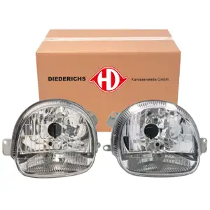 2x DIEDERICHS HALOGEN H4 Frontscheinwerfer Scheinwerfer f&uuml;r RENAULT Twingo 1 ab 10.1998