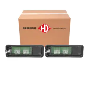 2x DIEDERICHS LED Kennzeichenleuchte f&uuml;r VW Golf 6 7 Passat B7 B8 Polo 5 Up Leon 5F Toledo