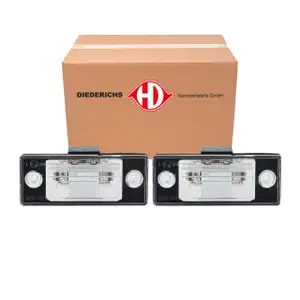 2x DIEDERICHS Kennzeichenleuchte + C5W Gl&uuml;hlampe f&uuml;r VW Golf 4 5 Passat B5.5 Variant