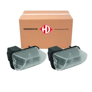 2x DIEDERICHS W5W Kennzeichenleuchte f&uuml;r PSA Berlingo Jumpy 2 3 206 207 Expert Partner