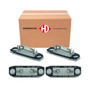 2x DIEDERICHS Kennzeichenleuchte + C5W Gl&uuml;hlampe f&uuml;r VOLVO C70 S40 S60 S80 V50 V60 V70
