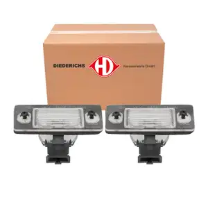 2x DIEDERICHS C5W Kennzeichenleuchte Nummernschildleuchte f&uuml;r SKODA Fabia 1 6Y2 6Y5