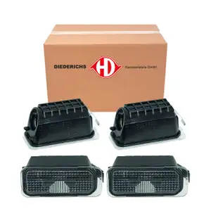 2x DIEDERICHS W5W Kennzeichenleuchte f&uuml;r FORD Fiesta 6 Focus 2 Kuga 1 Mondeo 5 C-Max S-Max