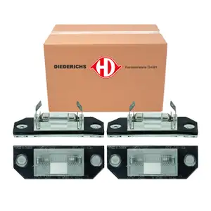 2x DIEDERICHS Kennzeichenleuchte + C5W Gl&uuml;hlampe f&uuml;r FORD Focus 2 MK2 C-Max DM2