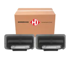 2x DIEDERICHS Kennzeichenleuchte + W5W Gl&uuml;hlampe f&uuml;r FORD Tourneo Transit Connect Courier