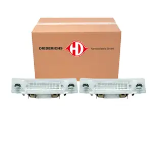 2x DIEDERICHS Kennzeichenleuchte + C5W Gl&uuml;hlampe f&uuml;r VW Passat B5.5 B6 Variant Touran
