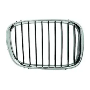 DIEDERICHS L&uuml;ftungsgitter K&uuml;hlergrill chrom/schwarz f&uuml;r BMW 5er E39 rechts 51138159316