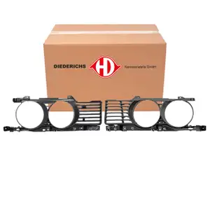 2x DIEDERICHS K&uuml;hlergitter + Scheinwerferblenden f&uuml;r BMW 5er E34 links + rechts