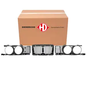 DIEDERICHS Niere + K&uuml;hlergitter + Scheinwerferblenden Set f&uuml;r BMW 5er E34 links + rechts
