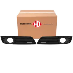 2x DIEDERICHS L&uuml;ftungsgitter Sto&szlig;stange Sto&szlig;f&auml;nger f&uuml;r AUDI A3 S3 RS3 8P ab 04.2008