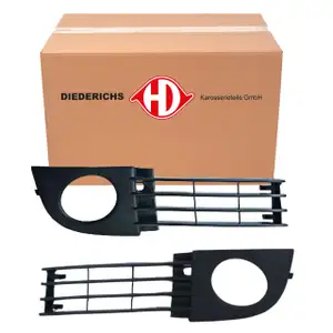 2x DIEDERICHS Blende Rahmen Nebelscheinwerfer f&uuml;r AUDI A6 S6 RS6 4B C5 ab 06.2001