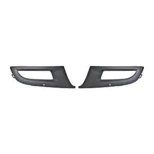 2x DIEDERICHS Abdeckung Blende Nebelscheinwerfer Schwarz f&uuml;r VW Polo 5 6R vorne