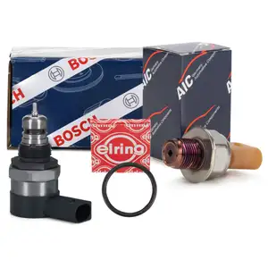 BOSCH Druckregelventil 057130764H + AIC Drucksensor 03L906054A für AUDI VW 2.0 TDI