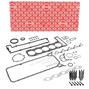 ELRING Motordichtungssatz + Schrauben f&uuml;r MERCEDES 190 W201 W124 W460 W461 W463 OM602