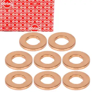 8x ELRING 293.140 Dichtring D&uuml;senhalter W&auml;rmeschutzscheibe f&uuml;r BMW 7er E38 E65 E66 E67 M67