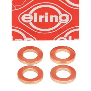 4x ELRING Dichtring D&uuml;senhalter W&auml;rmeschutzscheibe f&uuml;r VW Crafter T6 2.0 TDI 04L130519B