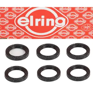 6x ELRING 612.001 Dichtung Kerzenschaft f&uuml;r BMW 3er E46 M3 Z3M E36 Z4M E85 E86 11127831271