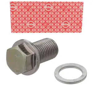 ELRING 877.970 &Ouml;lablassschraube Verschlussschraube &Ouml;lwanne + Dichtring