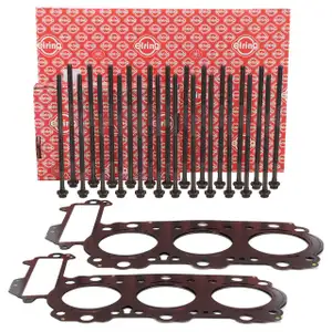 2x ELRING Zylinderkopfdichtung + Schrauben Satz f&uuml;r PORSCHE Boxster (986 987) S 3.2