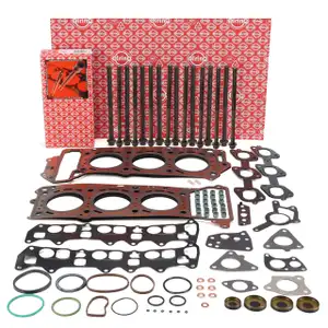 ELRING Zylinderkopfdichtung Satz + Schrauben f&uuml;r MERCEDES W203 W204 W211 W212 W251 OM642