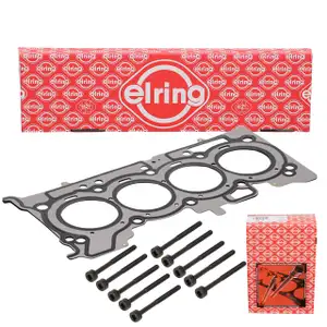 ELRING Zylinderkopfdichtung + Schraubensatz f&uuml;r DACIA MERCEDES M282 NISSAN RENAULT 1.3 TCe
