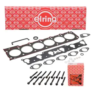 ELRING Zylinderkopfdichtungssatz + Schrauben f&uuml;r MERCEDES 190 W201 W124 W126 M103