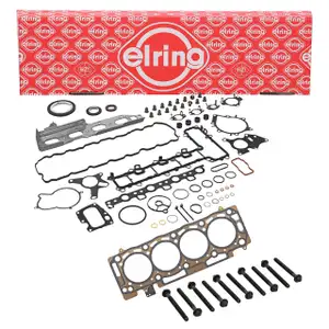 ELRING Zylinderkopfdichtung Satz 1,30MM + Schrauben f&uuml;r PSA FIAT FORD OPEL TOYOTA 2.0/2.2D