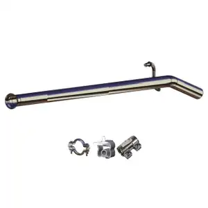 ERNST Abgasrohr Auspuffrohr + Anbausatz f&uuml;r RENAULT Twingo 2 1.2 / 16V 58/75/76 PS mitte
