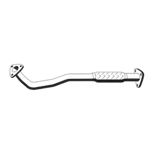 ERNST 043465 Abgasrohr Auspuffrohr f&uuml;r OPEL Signum Vectra C SAAB 9-3 (YS3F) 1.9D vorne