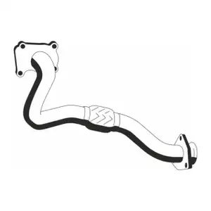 ERNST 142434 Abgasrohr f&uuml;r VW Golf 3 Passat B3/B4 Vento Caddy 2 Ibiza 2 1.9 TDI vorne