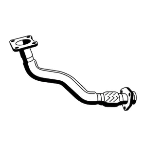 ERNST 142564 Abgasrohr f&uuml;r VW Golf 3 Passat B3/B4 Vento 1.8 90 PS ABS ADZ vorne