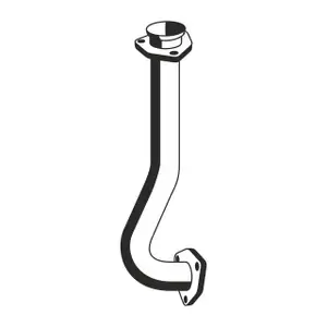 ERNST 116510 Exhaust pipe for VW Transporter Bulli T3 1.9 2.1 (front) 025251147BC