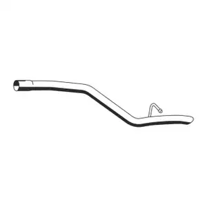 ERNST 314480 Exhaust Pipe Tailpipe for FORD Focus 2 / Turnier 1.6/1.8 TDCi (model year 2004 and later) &ndash; rear