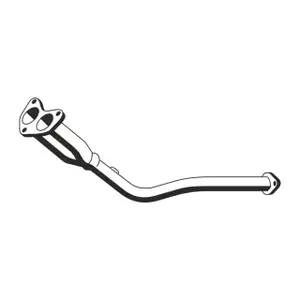 ERNST 333429 Abgasrohr Auspuffrohr f&uuml;r FORD Sierra 2 2.0i 115/120 PS mit 3-Wege Kat vorne