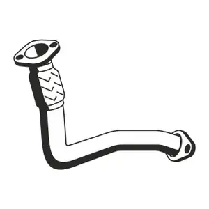 ERNST 522472 Abgasrohr Auspuffrohr f&uuml;r RENAULT Kangoo / Rapid 1.2 58 PS vorne