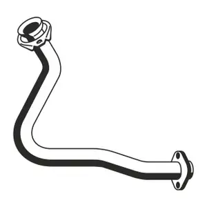 ERNST 522427 Abgasrohr Auspuffrohr f&uuml;r RENAULT Clio 1 1.2 1.4 58/79 PS vorne 7700830797