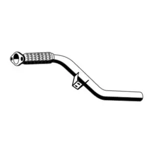 ERNST 523455 Abgasrohr Auspuffrohr f&uuml;r RENAULT Clio 4 Captur 1 1.2 TCe vorne 200107202R