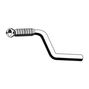 ERNST 523424 Exhaust Pipe for RENAULT Clio 4 and Captur 1 0.9 TCe (Front) 200108269R