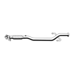 ERNST 646406 Exhaust pipe for HYUNDAI Getz (TB) 1.3 1.3i up to 08/2005, front 286101C060