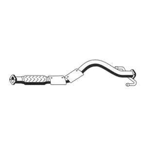 ERNST 646413 Abgasrohr Auspuffrohr f&uuml;r HYUNDAI Getz (TB) 1.1 67 PS vorne 28610-1C510