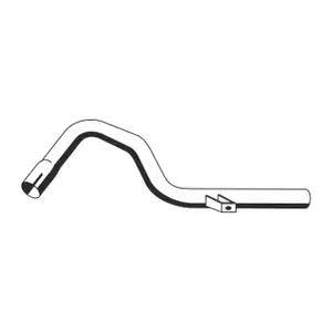 ERNST 695428 Exhaust Pipe Tailpipe for NISSAN Terrano 2 (R20) 2.7 TDi/3.0 Di 4WD (rear)