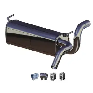 ERNST Endschalld&auml;mpfer Auspuff + Anbausatz f&uuml;r OPEL Zafira Tourer C 1.4 / LPG 120/140 PS