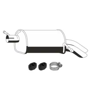 ERNST Endschalld&auml;mpfer Auspuff + Anbausatz f&uuml;r FORD Galaxy WGR 2.8 V6 204 PS AYL