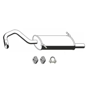 ERNST Endschalld&auml;mpfer Auspuff + Anbausatz f&uuml;r CHRYSLER PT Cruiser (PT_) 2.0 141 PS ECC