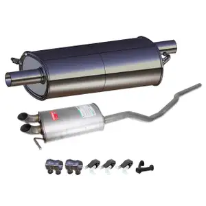 ERNST Endschalld&auml;mpfer + Mittelschalld&auml;mpfer + Anbausatz f&uuml;r VW Multivan T6 2.0 TDI