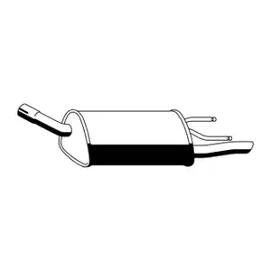 ERNST 011044 Endschalld&auml;mpfer Auspuff f&uuml;r OPEL Corsa B 1.2i 16V 65 PS X12XE 90572447