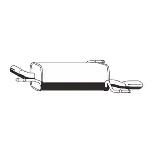 ERNST 011181 Endschalld&auml;mpfer f&uuml;r OPEL Corsa C Tigra B TwinTop 1.4 / Twinport 90 PS